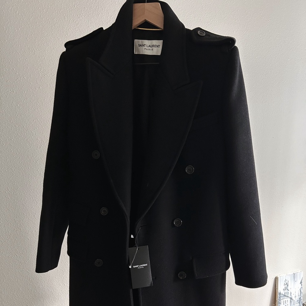 Saint Laurent YSL wool coat
